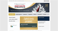 Desktop Screenshot of nagroda.przetargipubliczne.pl