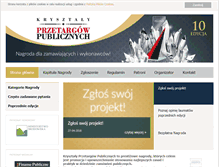Tablet Screenshot of nagroda.przetargipubliczne.pl